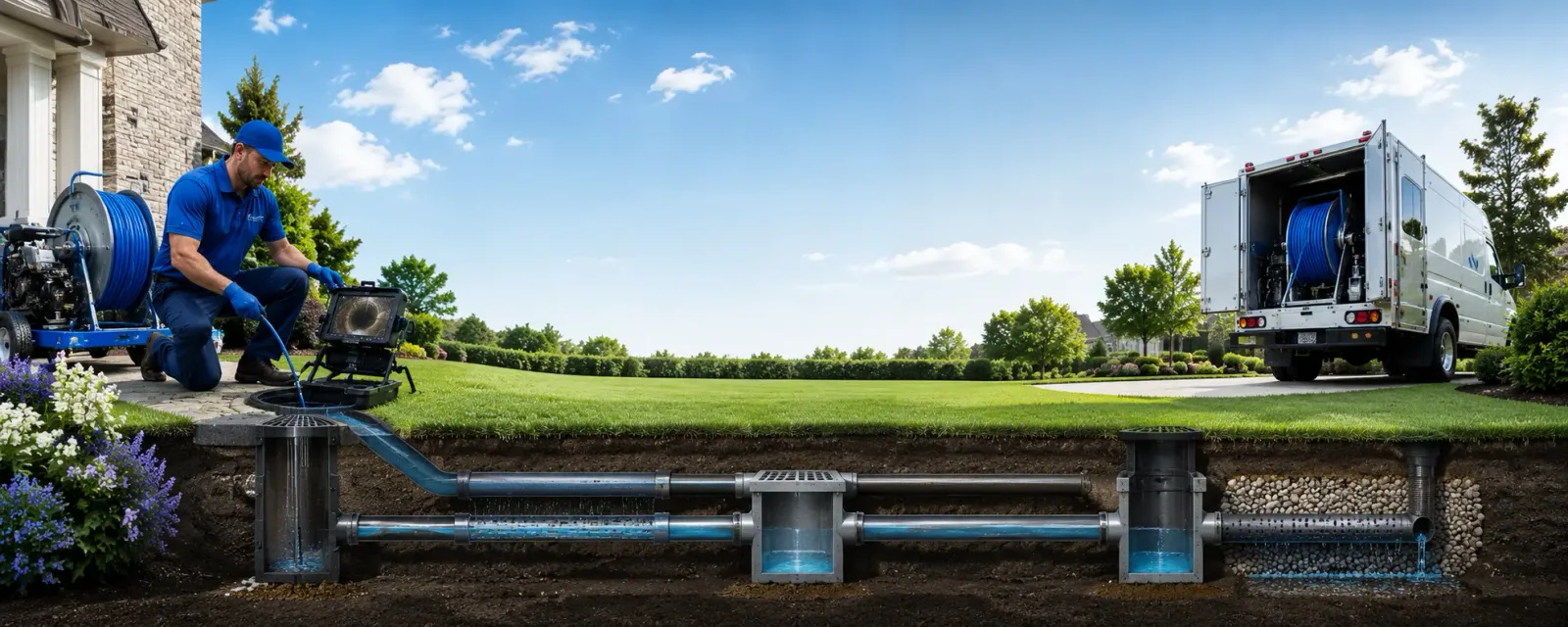 Outdoor drain cleaning information for Riverside, IL